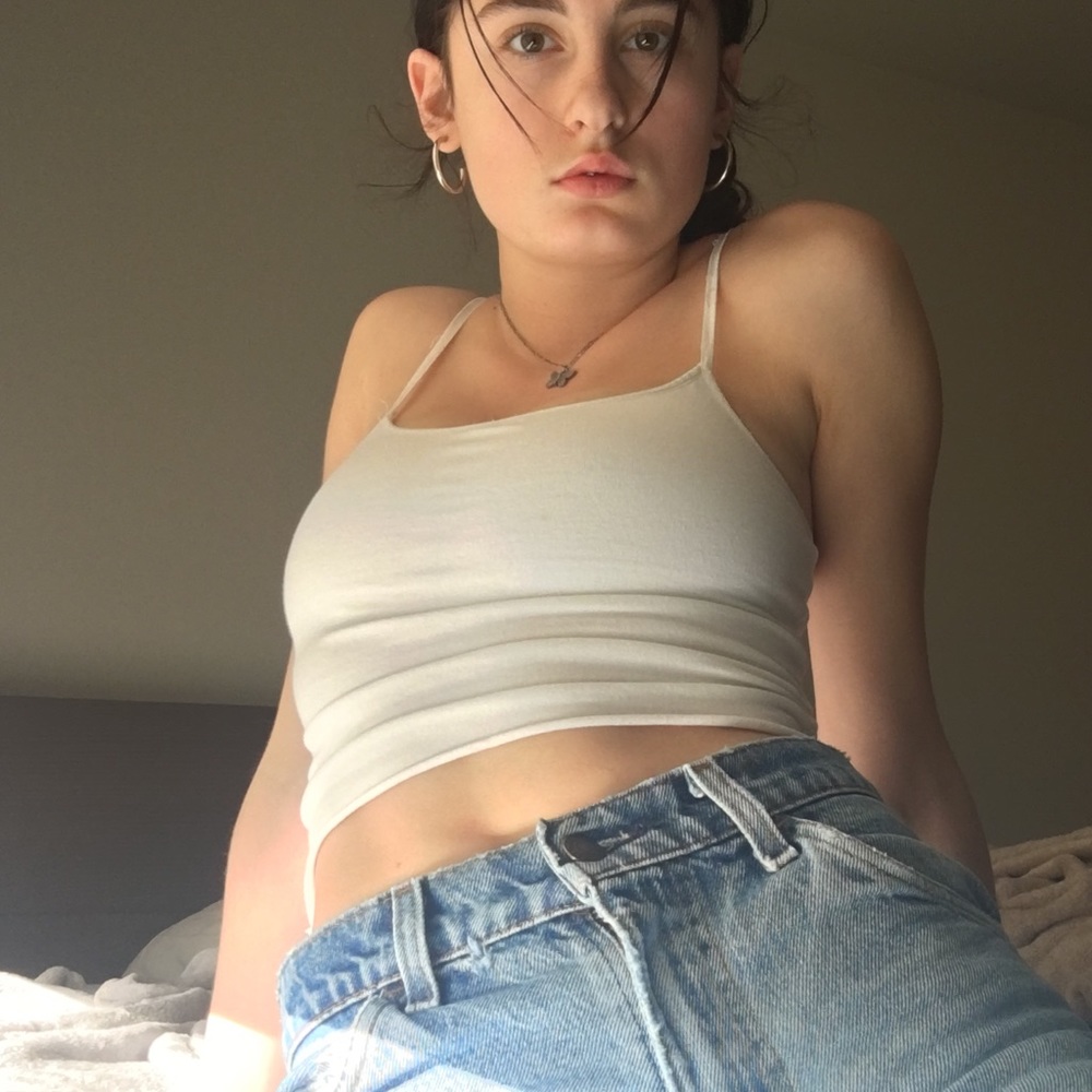 Small white tank top